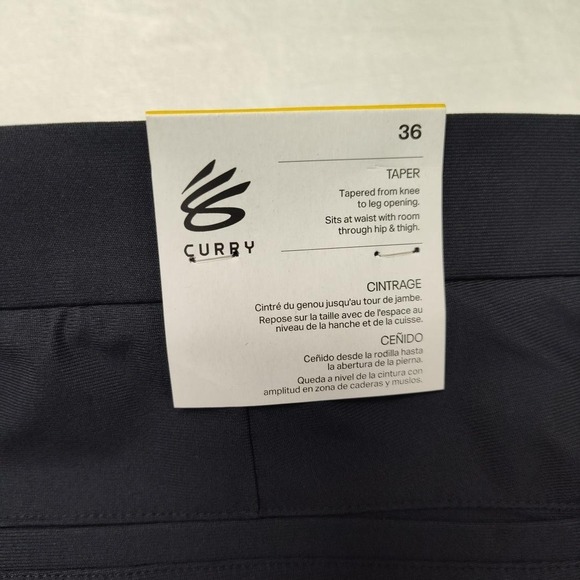 Under Armour Curry Splash Shorts Mens 36 Black 8" Tapered Golf Stretch 1385956 - Picture 7 of 13